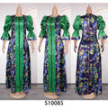 African print maxi dress robe -  hot seller, plus size, loose fit, zip-up cardigan dress