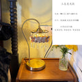 French retro seashell table lamp - bedroom bedside lamp - warm & romantic decor - natural shell crystal table lamp
