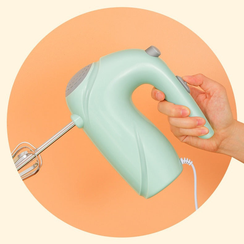 Electric hand mixer - mini portable egg beater for home baking - whisk & mixer