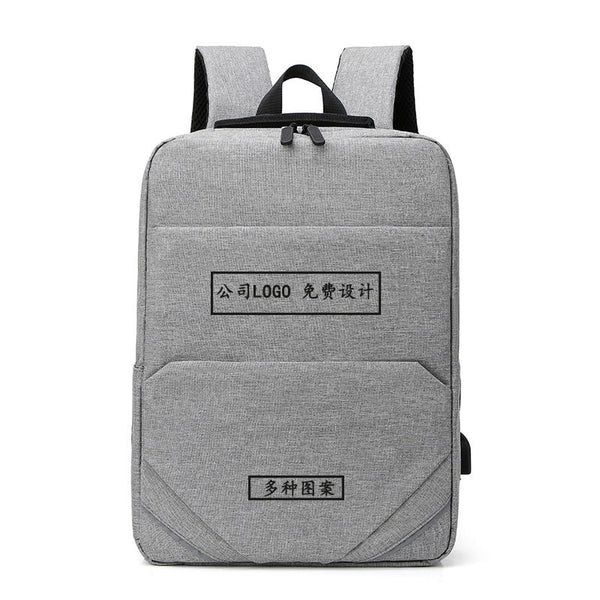 Customized, printed computer bag, male Korean version backpack, simple fashion travel backpack, high school student schoolbag wholesale