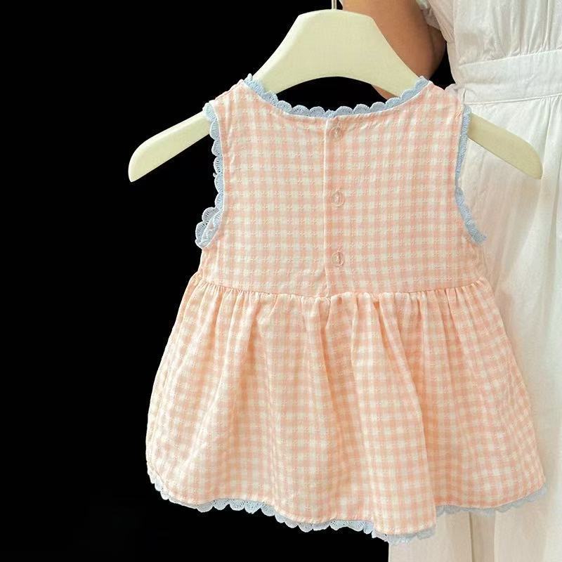 Infant and toddler summer dresses: new  plaid tank dress - stylish, cute bunny princess outfit