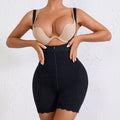 Armless fake crotch body shaping thin zipper buttoned jumpsuit waist and buttocks pad sexyhigh waist tummy control butt lift pants