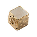 Electroplated gold cheese jar