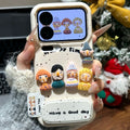 Three-dimensional fun doll leather pattern suitable for apple 17promax mobile phone case iphone15 protective anti-fall sheath 13