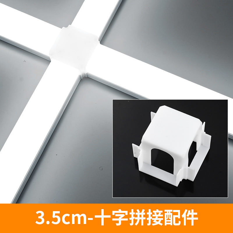Five-sided led strip light tube, super bright daylight, 1.2m all-in-one bracket, shop office lighting