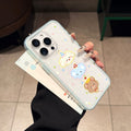 Suitable for iphone17promax cartoon animal party mobile phone case apple 16cute15/14 anti-fall hard case
