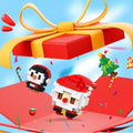 Compatible with lego bricks santa claus cartoon figure kids assembly educational christmas toy gift cross-border wholesale