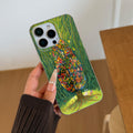 "instagram-worthy forest-themed healing illustration phone case, compatible with iphone 17 pro max, iphone 16/15, and iphone 13. drop-proof hard case."