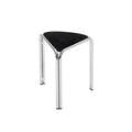 Black triangular stool