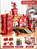 Fire station parking garage [battery gift set] - 3 cars + 1 airplane