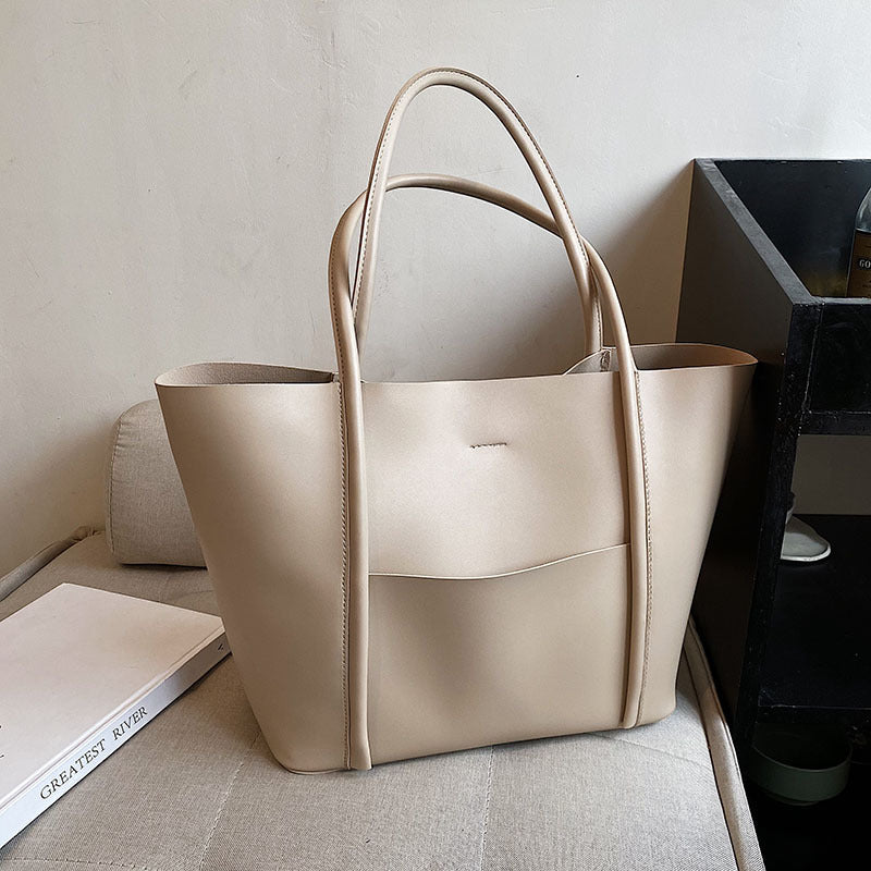 Retro commuter high-end big bag women's 2025 new autumn and winter fashion versatile tote bag large-capacity shoulder bag