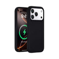 Large pore liquid silicone inner magnetic case for apple 17 pro max - solid color, skin-feel, drop-proof iphone 15
