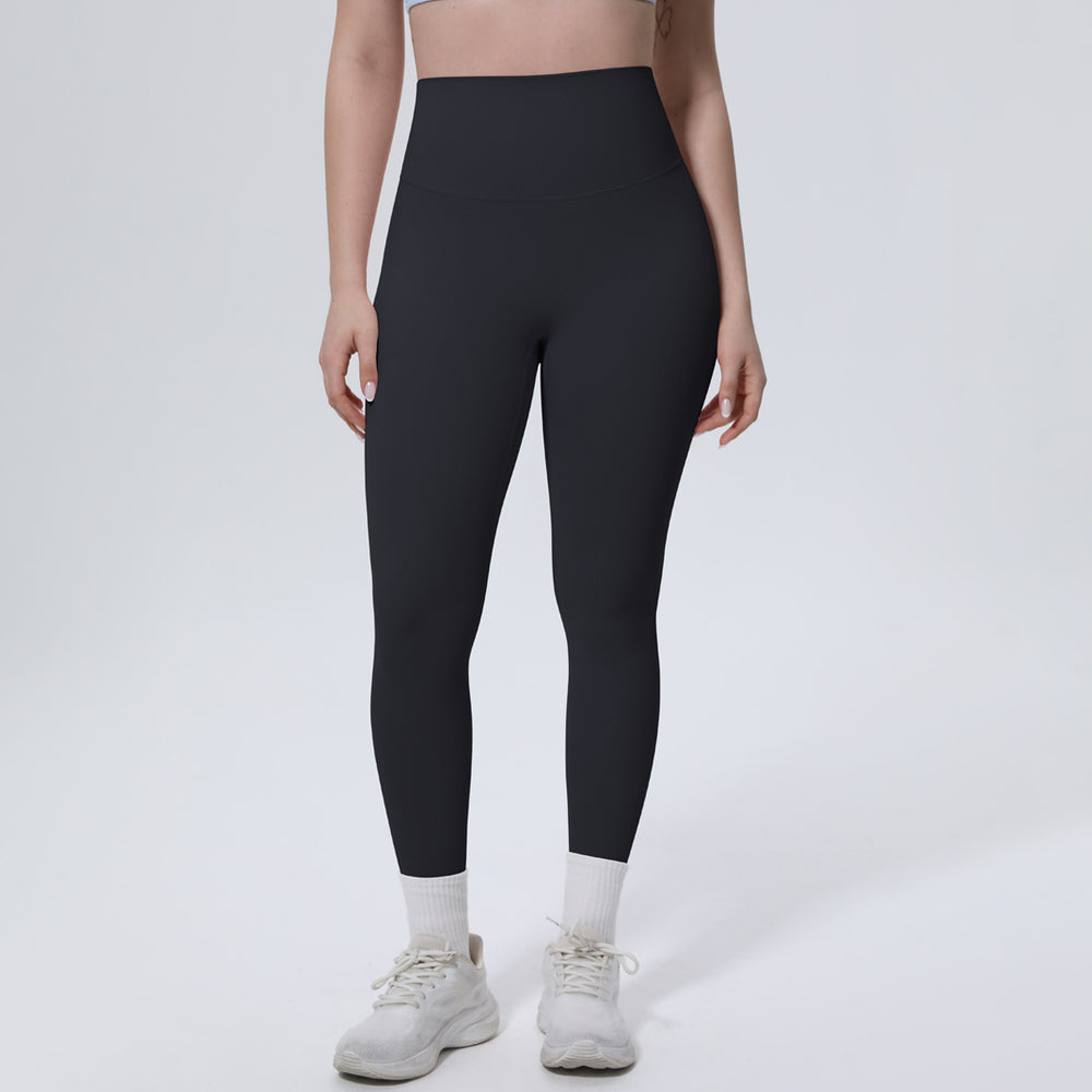 new arrival brushed yoga pants high waist hip lift anti-roll peach butt fitness pants quick-drying tight sports pants for women