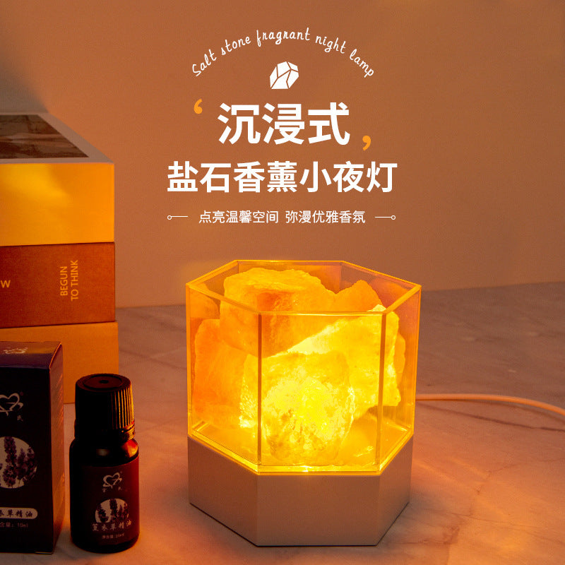 popular salt stone mosquito repellent classy sense aromatherapy lamp bedroom bedside birthday romantic atmosphere gift night light