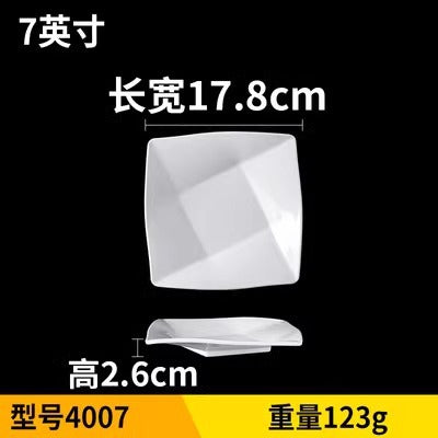 Fat beef plate melamine hotpot restaurant buffet plate tableware barbecue plate commercial side dish dish lettuce bucket haidilao