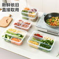 Food-grade divided crisper box, food preparation, vegetables, frozen, lidded packaging box, for home refrigerator special storage box