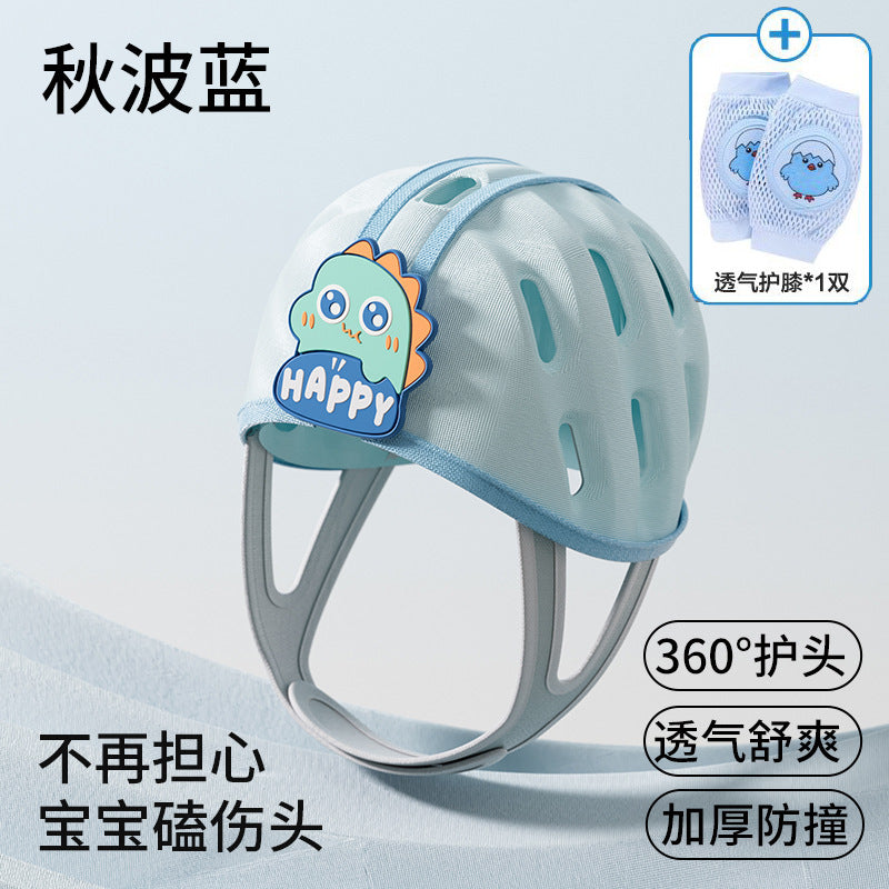 Baby toddler anti-fall head protector pillow, baby learning to walk head protection, all-season kids anti-fall hat, anti-collision safety helmet