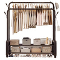 Clothes hanger floor-standing bedroom for home double-pole clothes drying rack clothes rack indoor clothes coat rack thickened balcony clothes pole