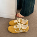 2026 spring/summer new arrival: bestselling yellow german army trainers (gats) - women's flat retro sneakers, casual athletic shoes