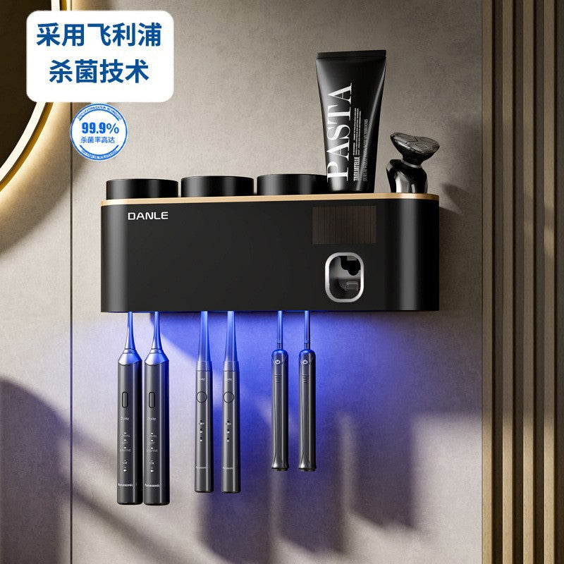 UV toothbrush sterilizer Smart sterilization cup Brushing cup holder Wall-mounted electric mouthwash cup rack