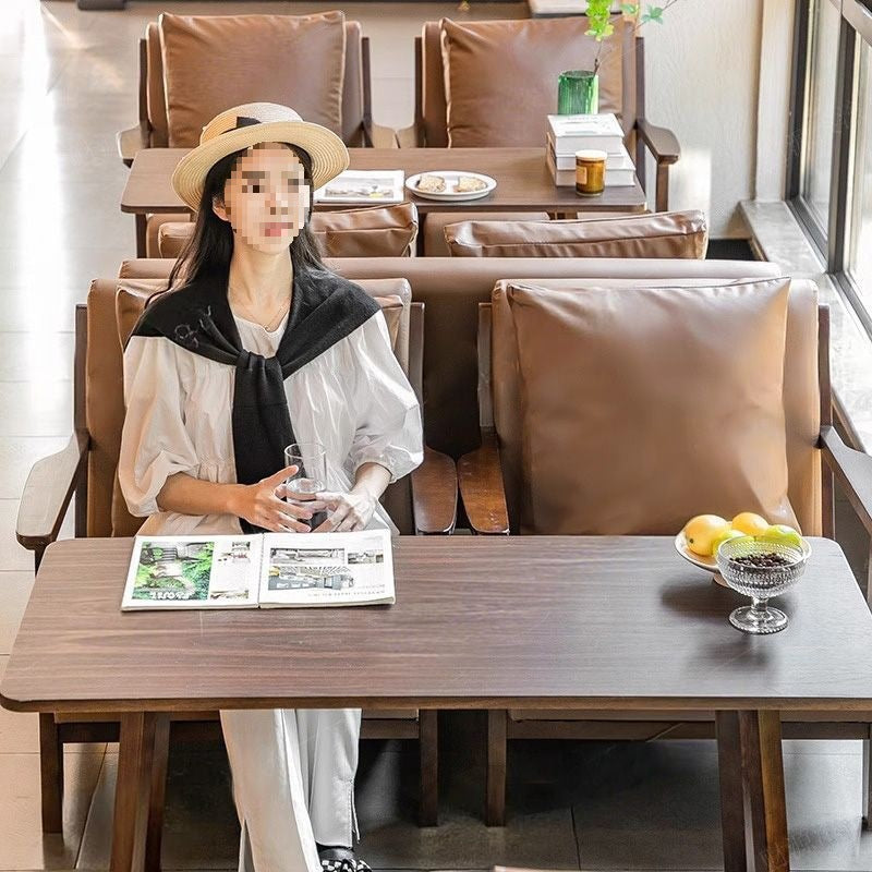 Cafe Dessert Shop Milk Tea Shop Book Bar Table and Chair Combination B & B Restaurant Card Seat Sofa Reception Negotiation Leisure Chair