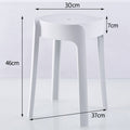 Thickened plastic stool for home strong and durable extra thick stackable casual modern windmill stool spare bench chair