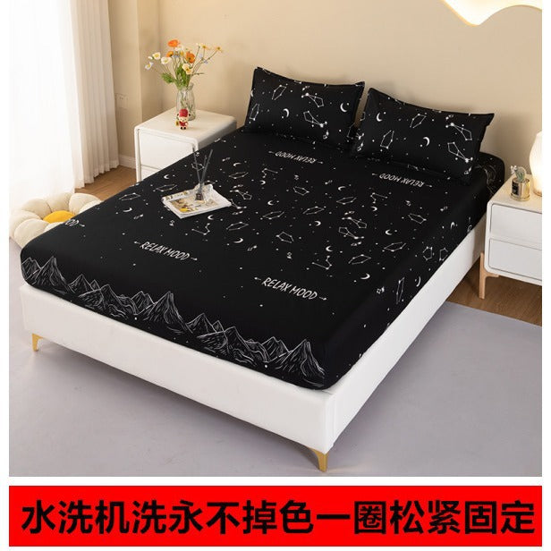 Washed cotton all-inclusive fitted sheet single piece simmons bed cover bed cover mattress protective cover dust cover non-slipbed sheets