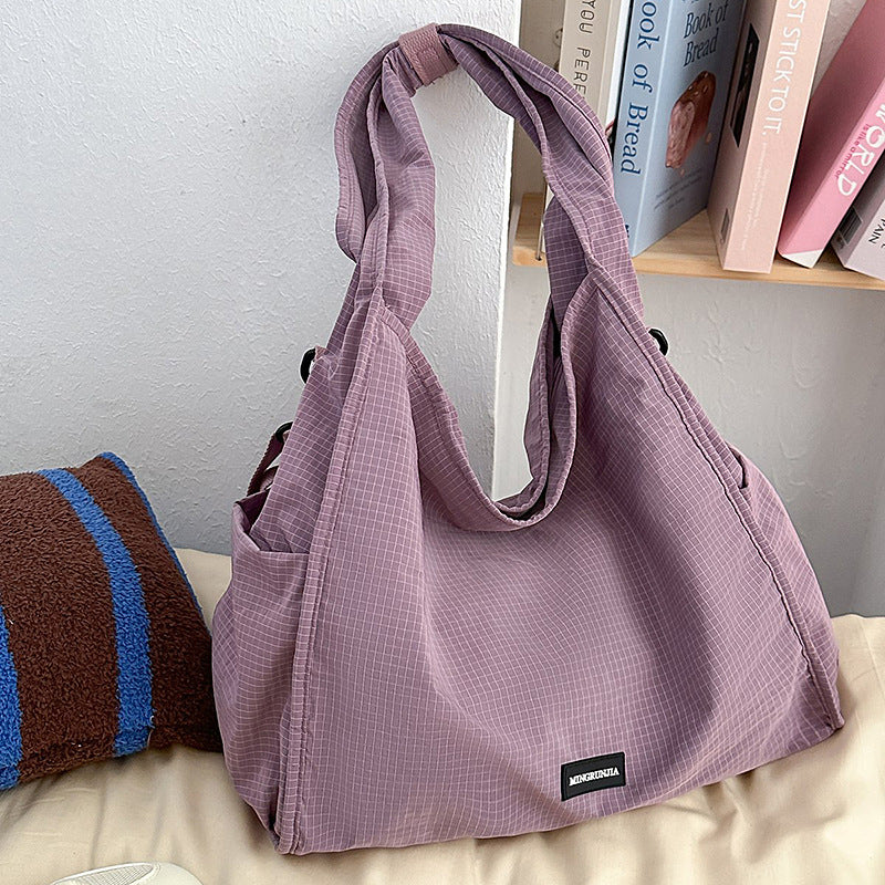 Foreign trade slack bag women's 2025 new large-capacity casual versatile shoulder messenger bag lightweight tote bag