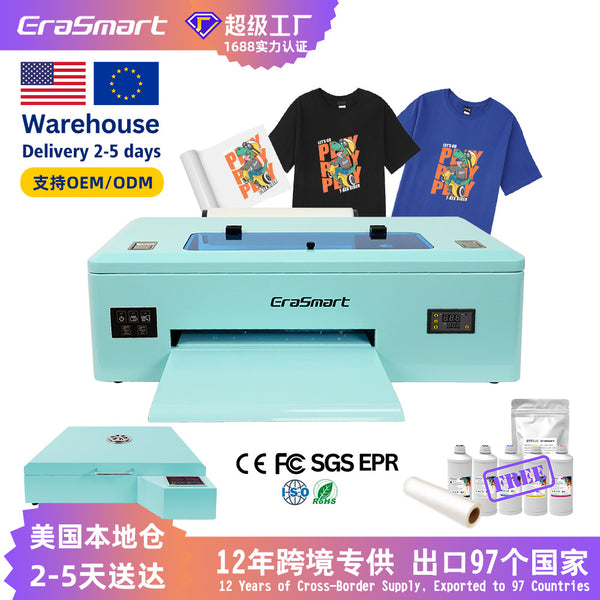 EraSmart A3 DTF Offset White Ink Printer T-Shirt Clothing Sweater Logo Digital Printing Machine