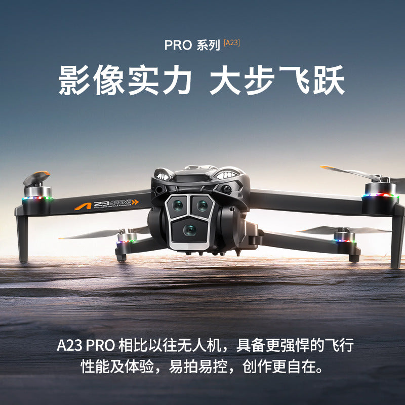 a23 drone: long-endurance professional aerial photography quadcopter with optical flow, triple camera, and obstacle avoidance