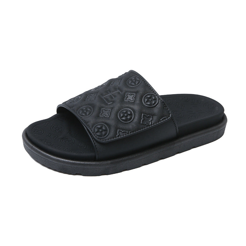 Casualcasualeasiest for matchcouple slippers for men and women popularthick soleplatform shoes soft bottomnon-slipniche style sandals and slippers outwear shoes