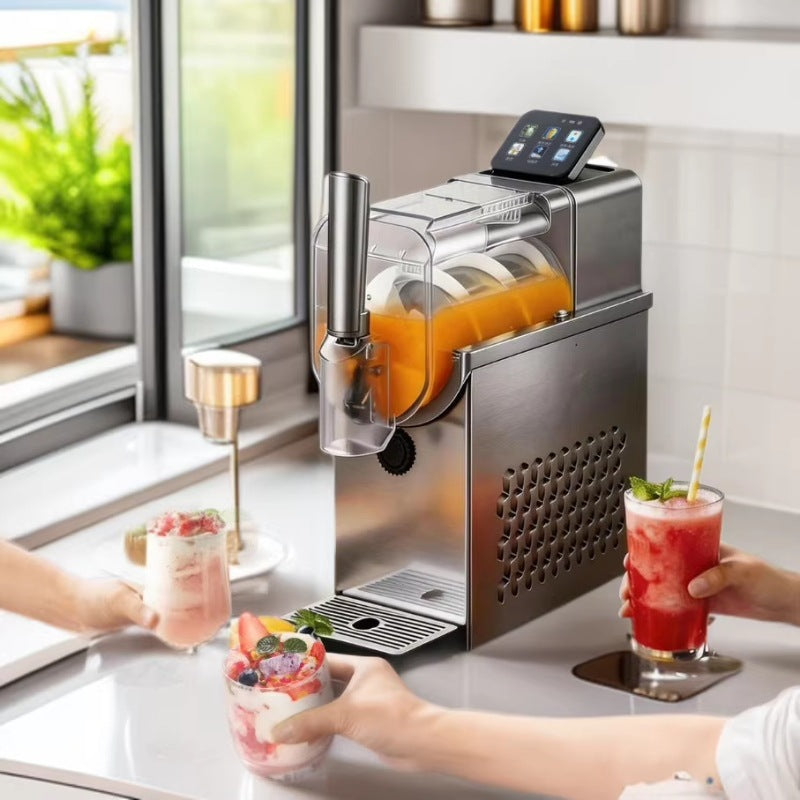 Snow melting machine, small commercial cold drink machine, for home ice cream machine, milkshake ice machine, fully automatic smoothie machine, slush machine
