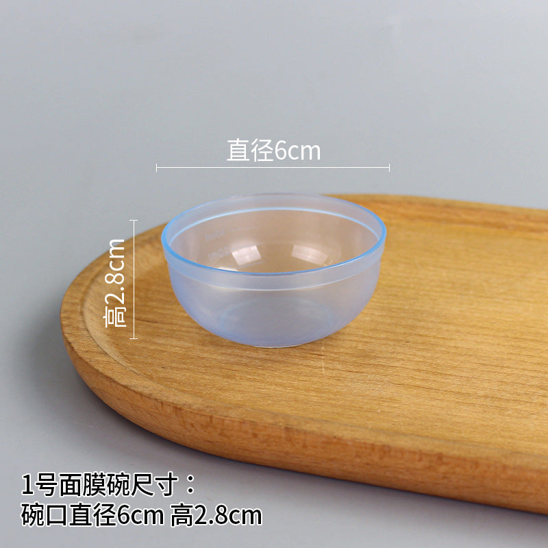 Beauty bowl spa mask mixing tool plastic mask bowl wholesale set - flat rim bowl