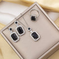 Tz-8235 silver black suit