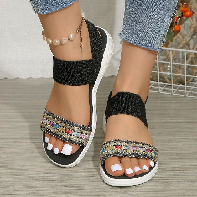 summer new arrival: women's platform sandals for cross-border e-commerce, sizes 36-43 (eu). wholesale available. price difference: $0.67. suitable for  fba