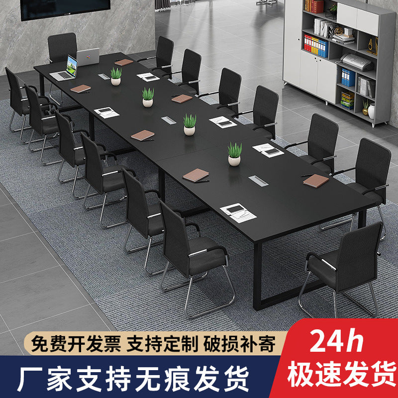 Conference table long table minimalist modern office desk and chair set conference room bench table workstation training station employee desk