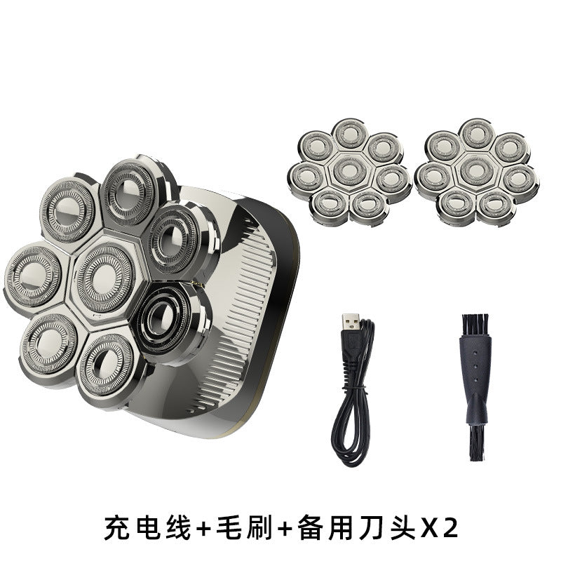 Bald machine male 8-head bald handy gadget shave bald head whitening special shaving hair hairdressing electric razor