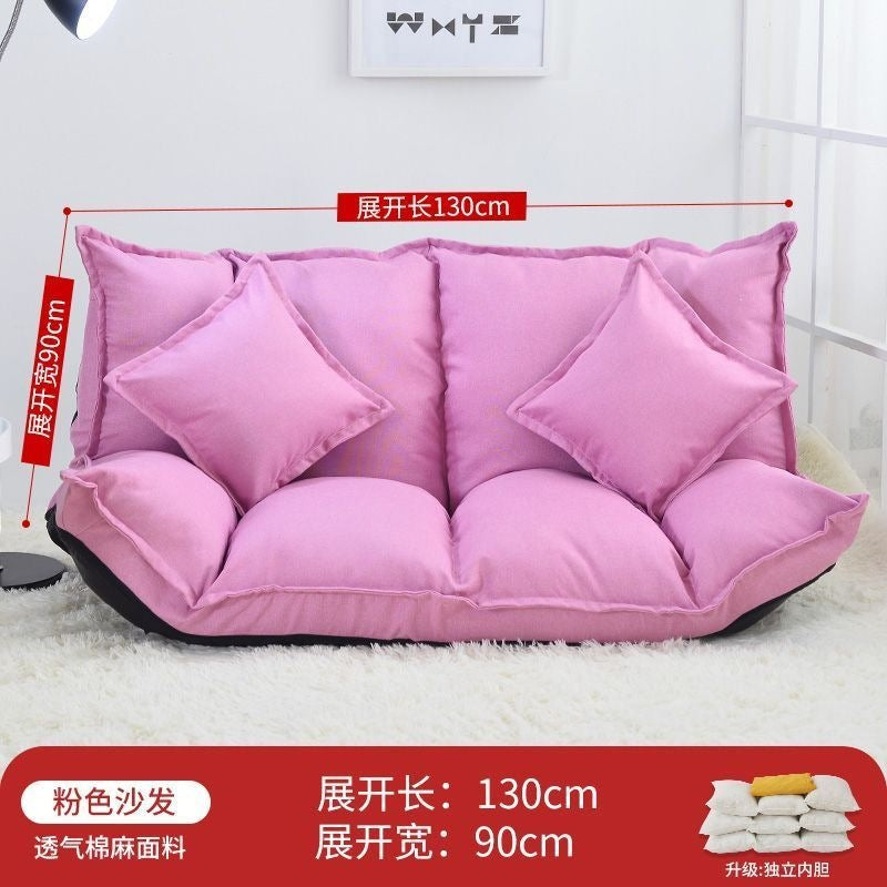 Lazy sofa popular tatami floor bedroom single and double small apartment foldable rental room japanese style bed dual-use
