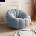 Lazy sponge sofa pumpkin chair single cream bean bag for home bedroom living room small apartment balcony lounge chair