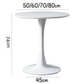 Dining table for home business reception european style simple balcony small table milk tea shop coffee shop ins home round table