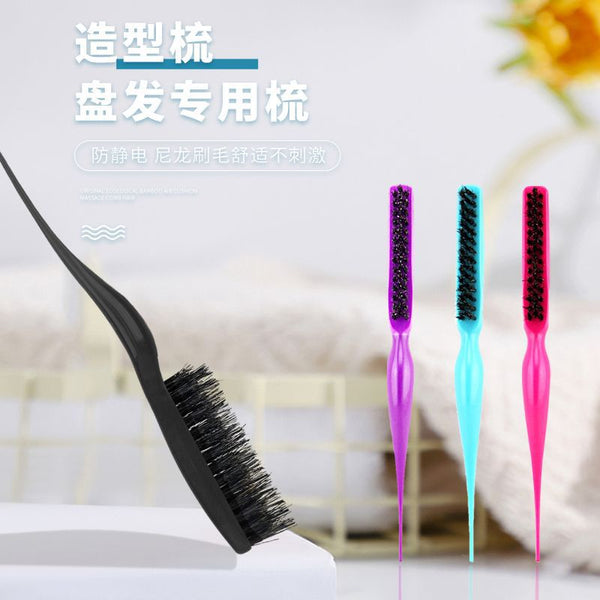 Foreign trade styling disc hair comb color evening makeup curling comb fluffy styling disc hair comb hair tool pointed tail disc hair comb
