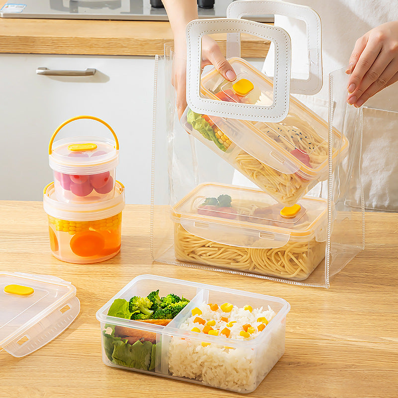 Office workers bring rice compartments, lunch boxes can be heated and sealed in microwave ovens, fresh-keeping boxes, food-grade plastic bento boxes