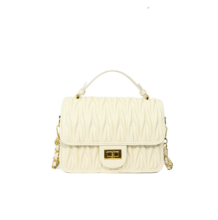 Fashion bag for women 2025new arrivalfashioncasual style small square bag western style embroidered rhombus chain shoulder crossbody bag