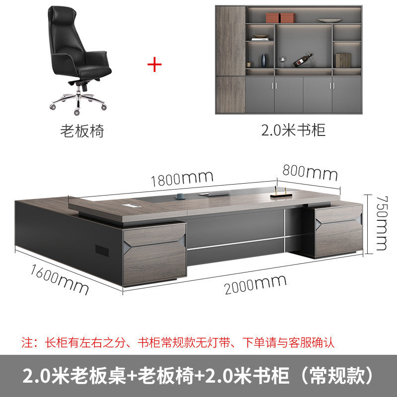 Saint li guangdong single person minimalist modern executive desk and chair set - ceo, manager, director, and supervisor office furniture