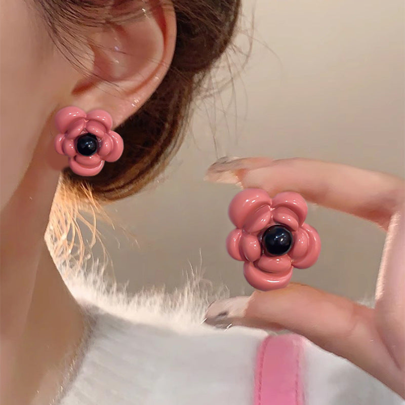 S925 silver needle niche style exquisite pearl earrings easiest for matchelegantbows earrings accessible luxuryelegantsense earrings