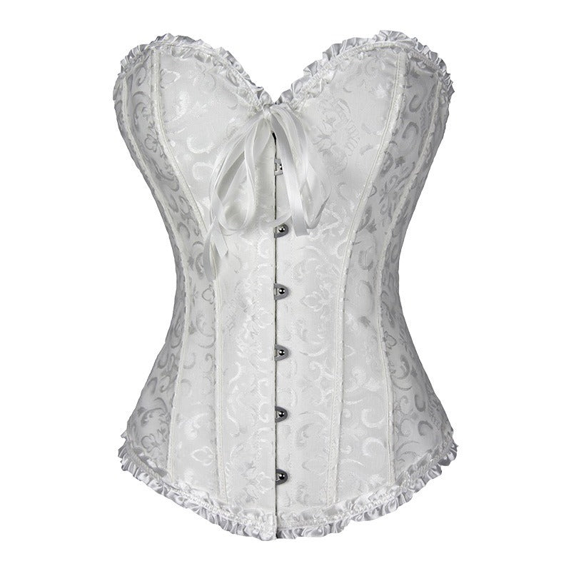 Palace cross-border shapewear push-up corset bridal dress sexy jacquard waist and belly vest fashion corset