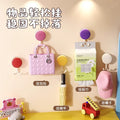 Dopamine double-headed suction cup hook, no need to punch holes, kitchen and bathroom hanging towel, sanitary tissue paper, strong load-bearing sticky hook