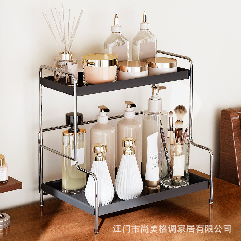 Dresser Shelf Cosmetics Storage Rack Desktop Perfume Aromatherapy Layered Rack Wash Table Skin Care Products Storage Box