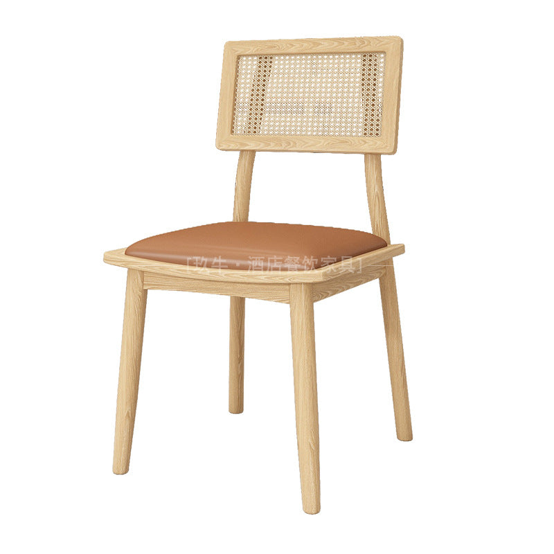 Customized theme Western restaurant Wall booth Sofa Cafe Clear bar Solid wood rattan tables and chairs Hotel catering furniture