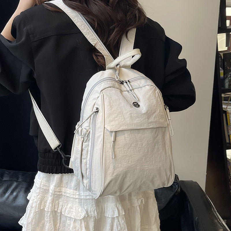 New backpack women's lightweight and versatile fashion small backpack can be messenger commuting out leisure travel girls backpack